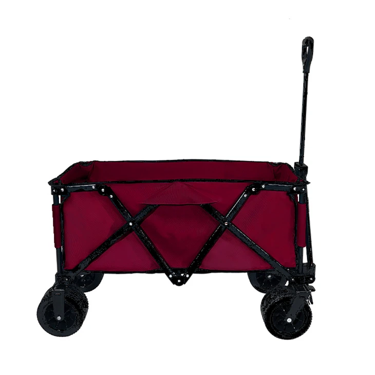 Steel Frame Collapsible Camping Folding Wagon Utility Cart